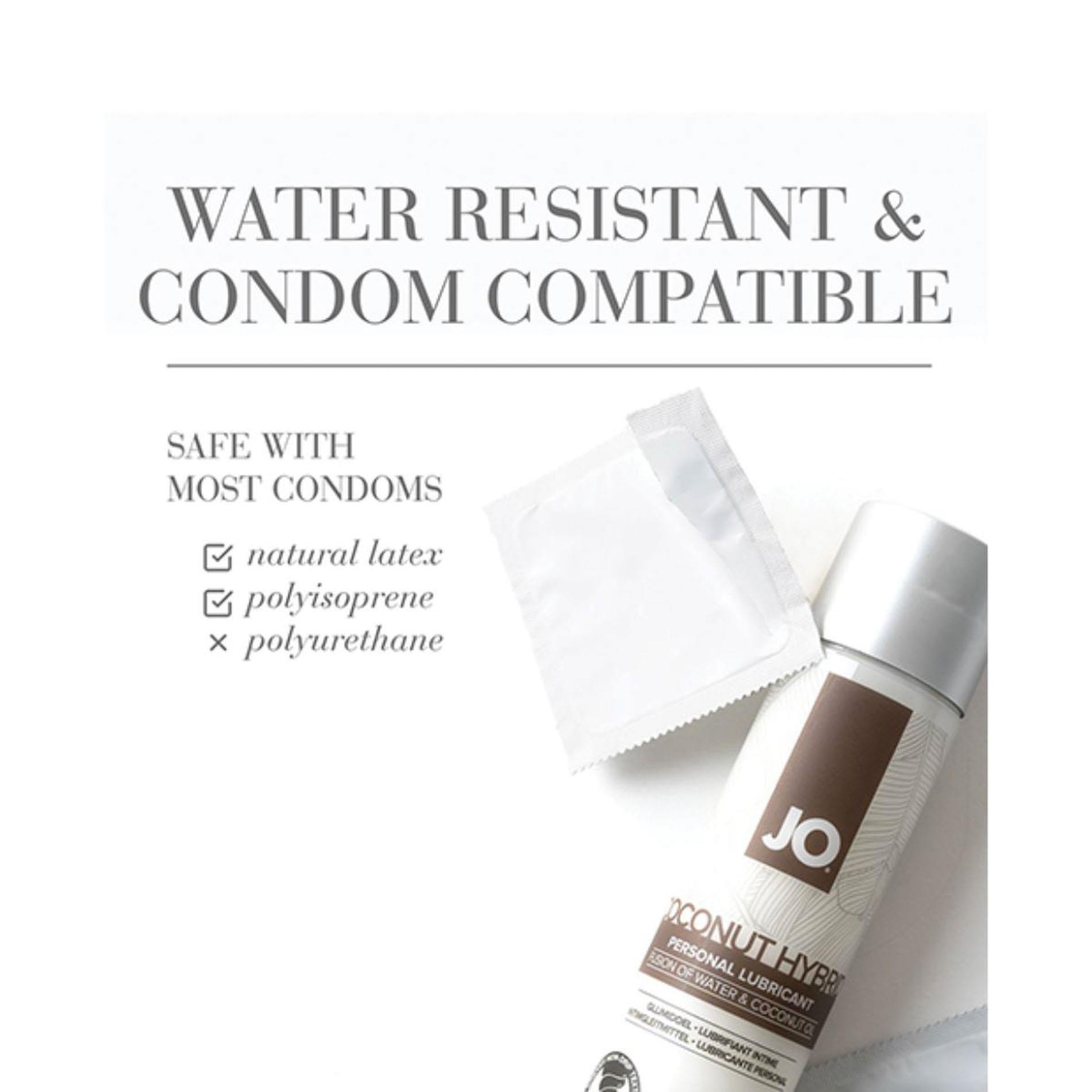 Lubrykant hybrydowy JO Coconut Hybrid – woda i olej kokosowy, 60 ml — zdjęcie 3