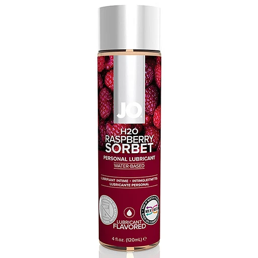 Żel nawilżający JO H2O Raspberry Sorbet – malina, 120 ml — zdjęcie 1