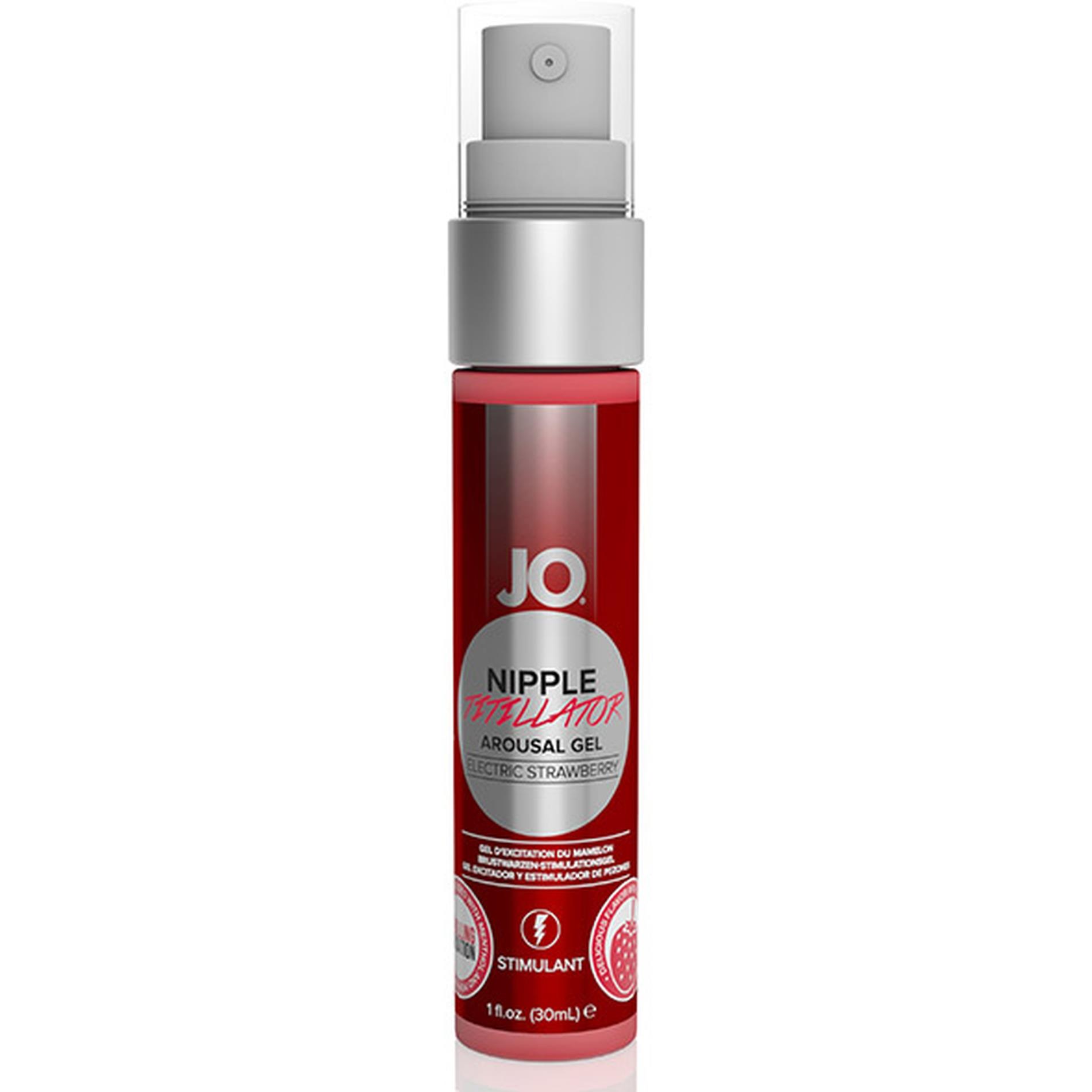Żel na sutki JO Nipple Titillator – truskawkowy, 30 ml — zdjęcie 1