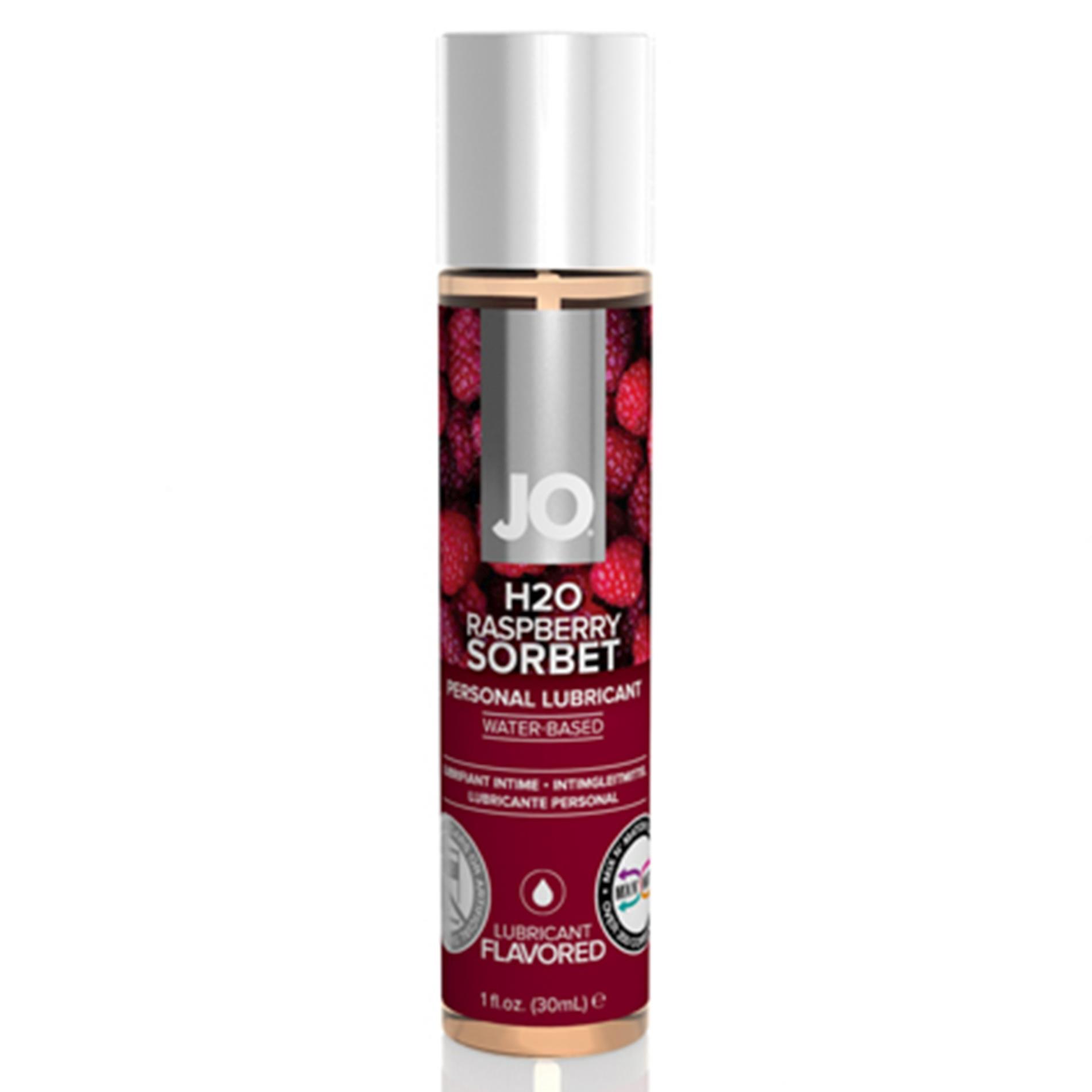 Żel nawilżający JO H2O Raspberry Sorbet – malina, 30 ml — zdjęcie 1