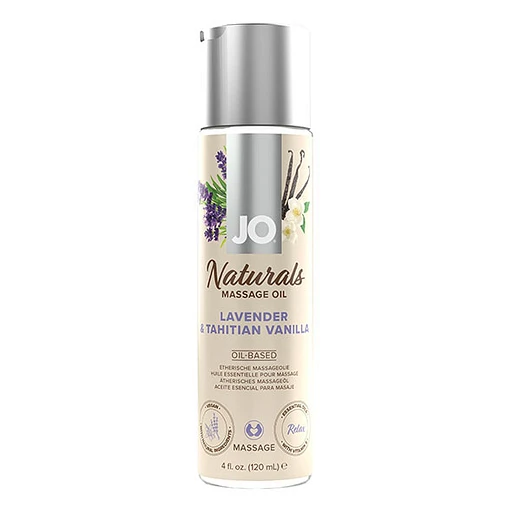 Olejek do masażu JO Naturals – lawenda i wanilia, 120 ml