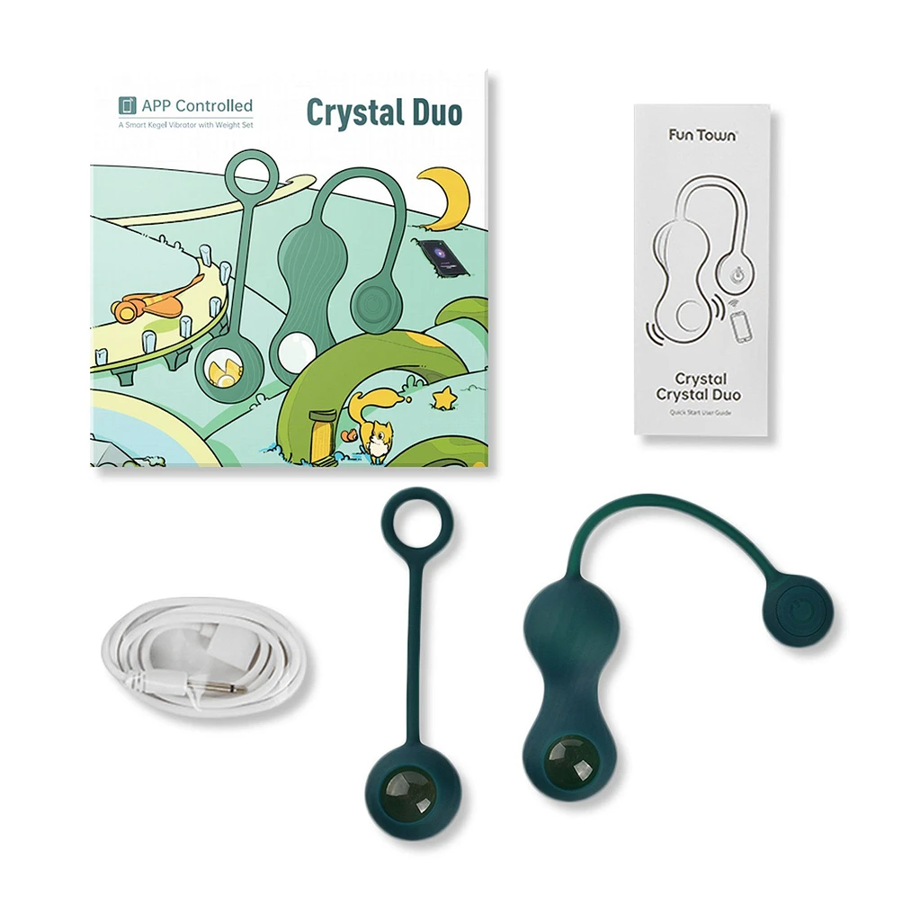 Kulki gejszy Crystal Duo - zestaw ciężarków — zdjęcie 2
