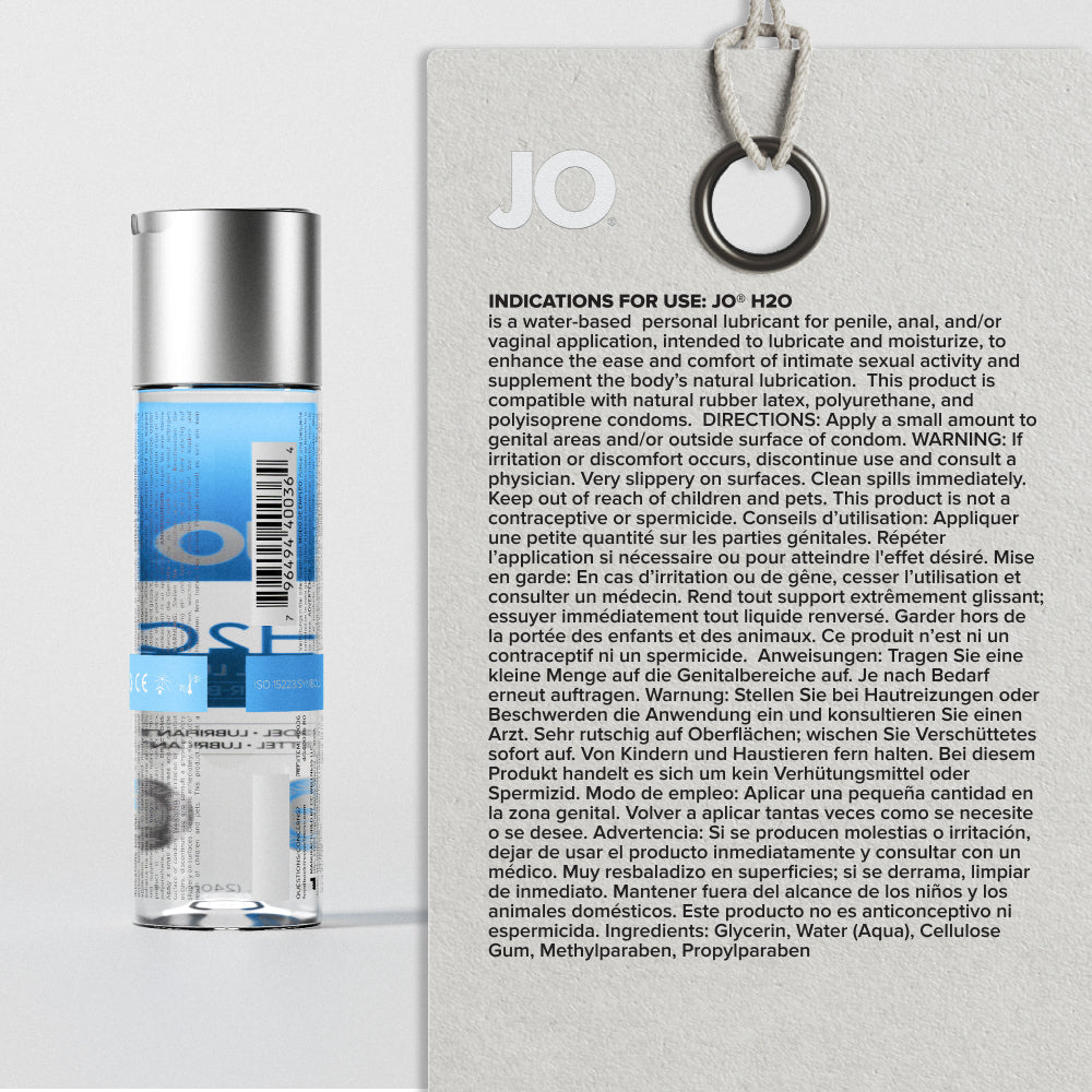Żel nawilżający JO H2O Original – na bazie wody, bezzapachowy, 240 ml — zdjęcie 2