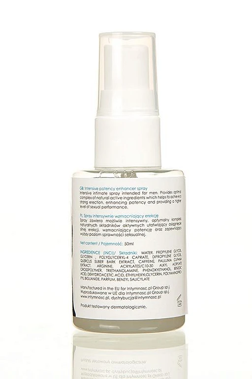 Spray intymny Potency Intensive - z kofeiną i guaraną, 50 ml — zdjęcie 3