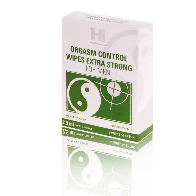 Chusteczki Orgasm Control Wipes Extra Strong - 6 szt. po 2,5 ml — zdjęcie 3