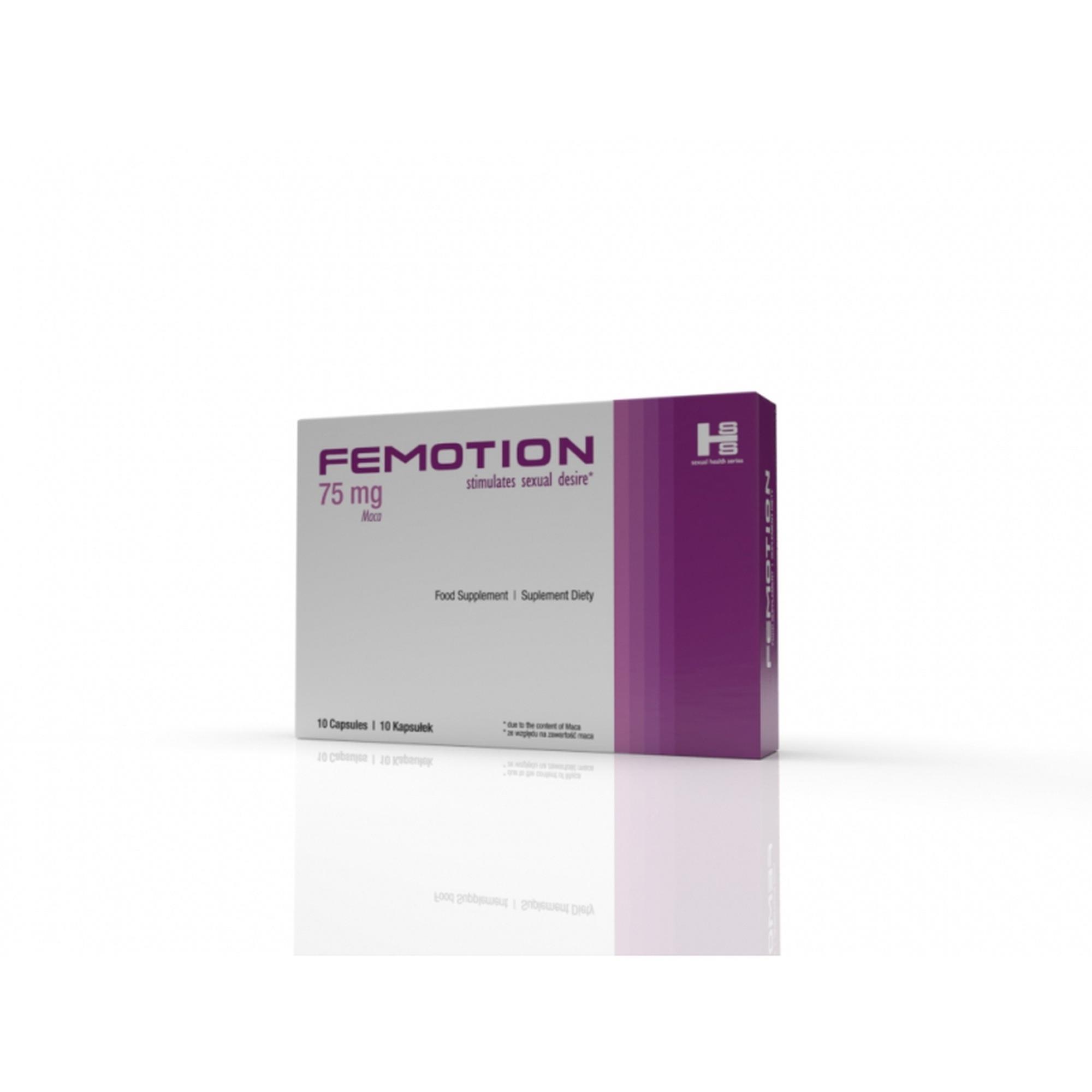Suplement diety Femotion - maca 75 mg, dla kobiet, 10 kapsułek — zdjęcie 2