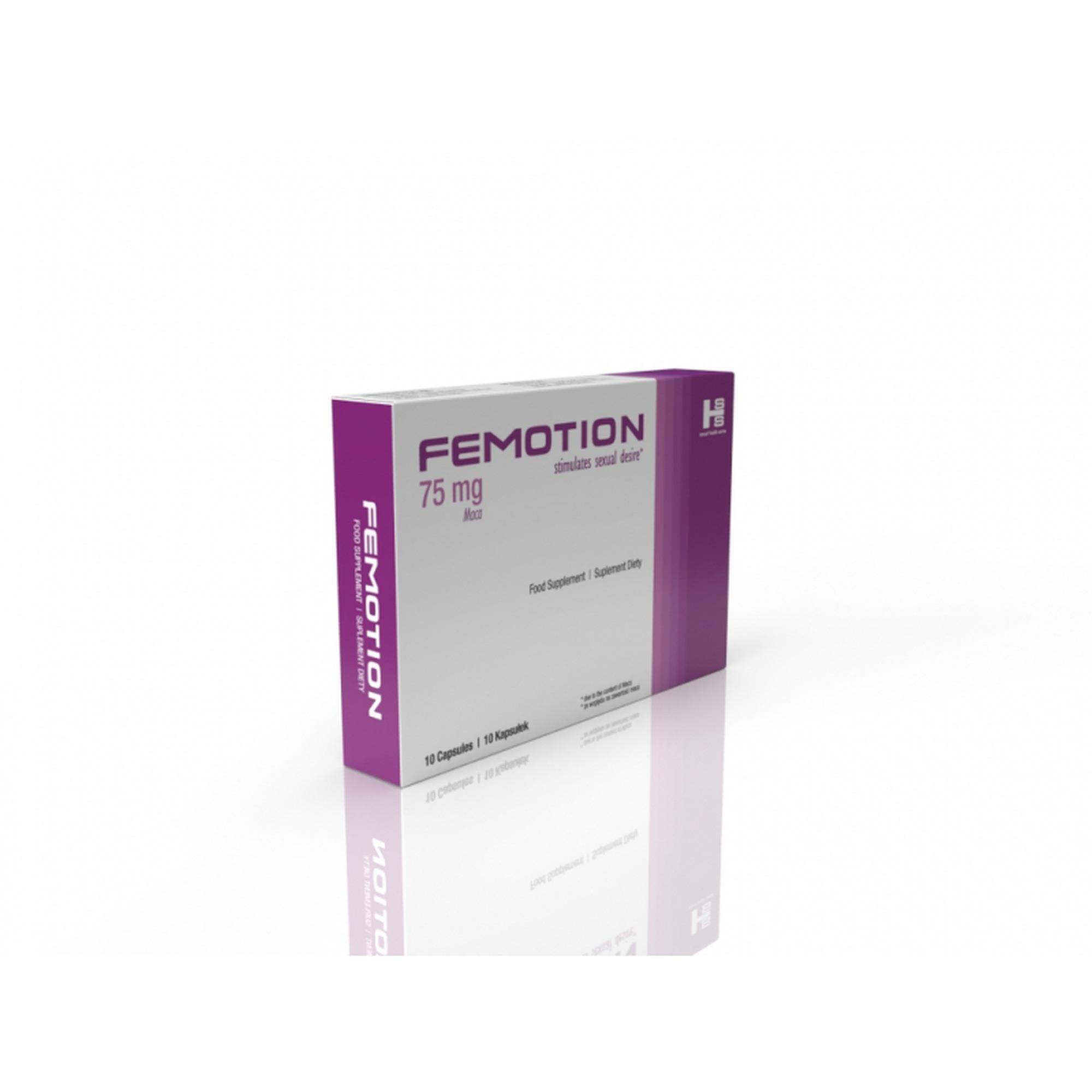 Suplement diety Femotion - maca 75 mg, dla kobiet, 10 kapsułek — zdjęcie 1