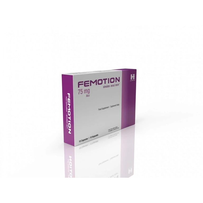 Suplement diety Femotion - maca 75 mg, dla kobiet, 10 kapsułek