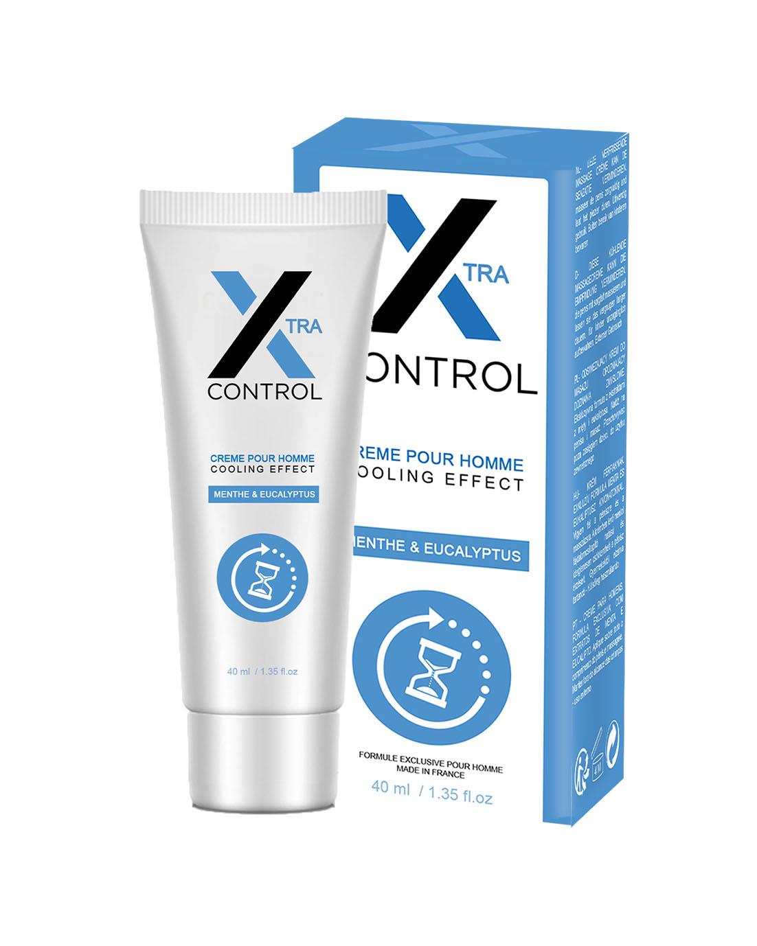 Krem chłodzący dla mężczyzn X Control - mięta i eukaliptus, 40 ml — zdjęcie 2