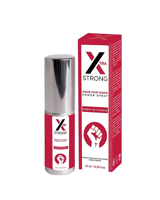 Spray intymny X-Strong - z pieprzem cayenne, dla mężczyzn, 15 ml — zdjęcie 2