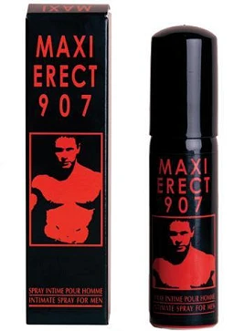 Spray intymny Maxi Erect 907 - rozgrzewający, dla mężczyzn