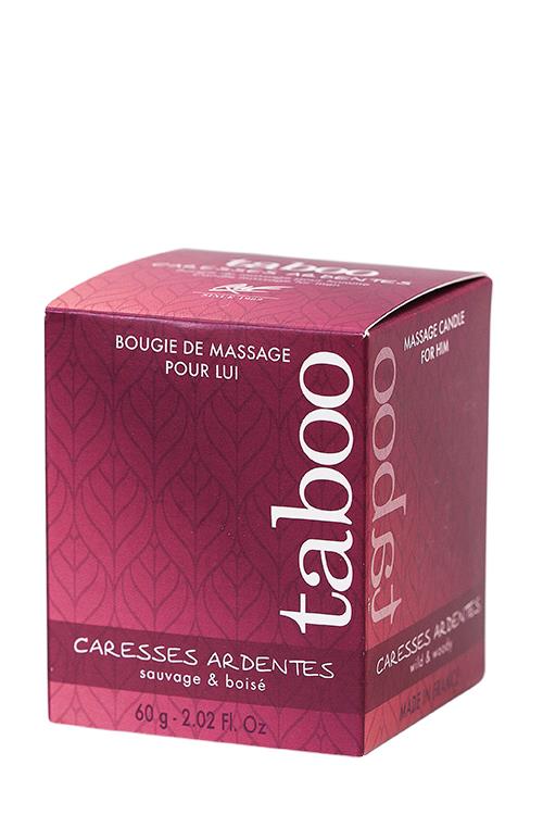 Świeca do masażu Caresses Ardentes – paproć i nuty drzewne, 60 g — zdjęcie 1