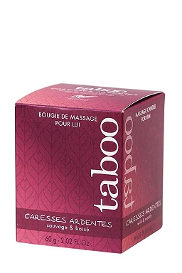 Świeca do masażu Caresses Ardentes – paproć i nuty drzewne, 60 g
