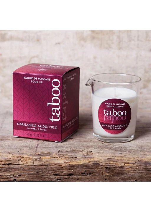 Świeca do masażu Caresses Ardentes – paproć i nuty drzewne, 60 g — zdjęcie 3