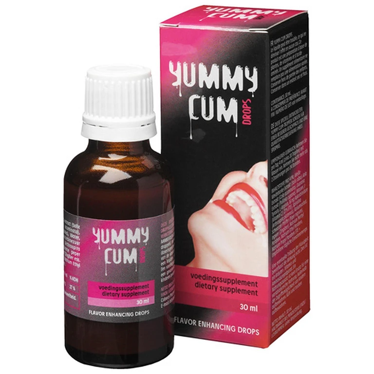 Krople Cobeco Yummy Cum Drops – suplement diety z L-argininą, 30 ml