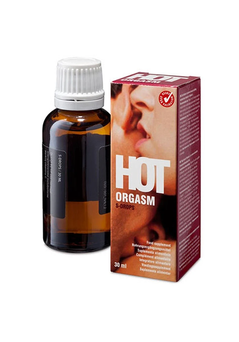 Krople Cobeco Hot Orgasm S-Drops – suplement diety z L-argininą, 30 ml