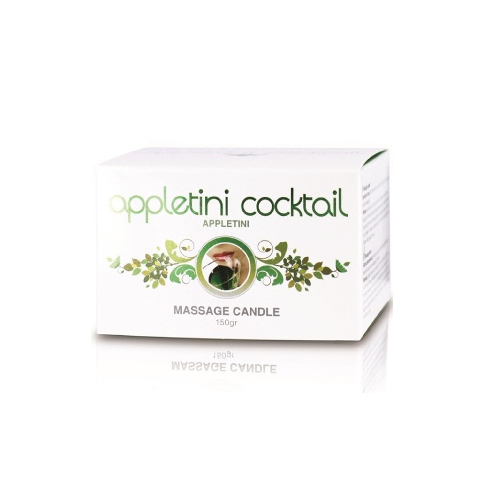 Świeca do masażu Appletini Cocktail – jabłko i cynamon — zdjęcie 1