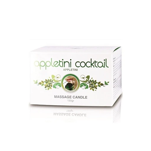 Świeca do masażu Appletini Cocktail – jabłko i cynamon