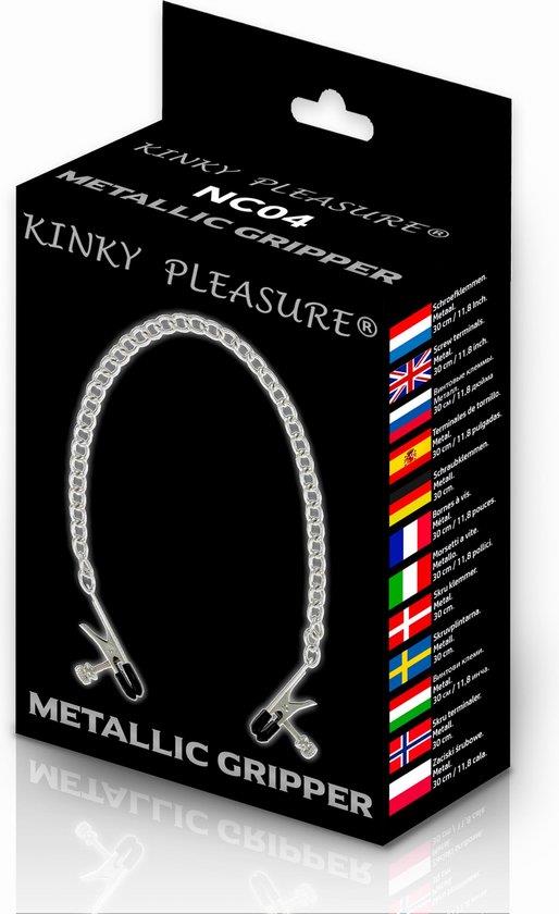 Zaciski na sutki Metallic Gripper – stalowe, regulowane — zdjęcie 3