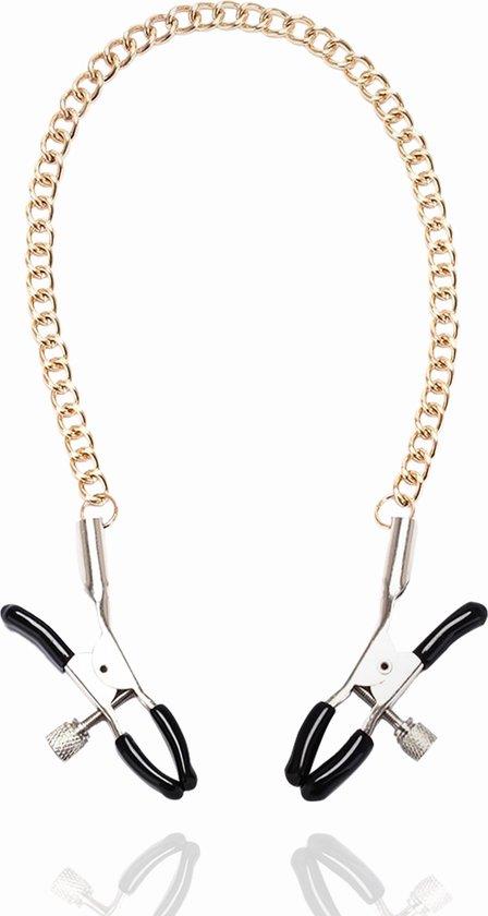 Zaciski na sutki Golden Chain – regulowane, stal nierdzewna — zdjęcie 2