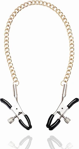 Zaciski na sutki Golden Chain – regulowane, stal nierdzewna — zdjęcie 2