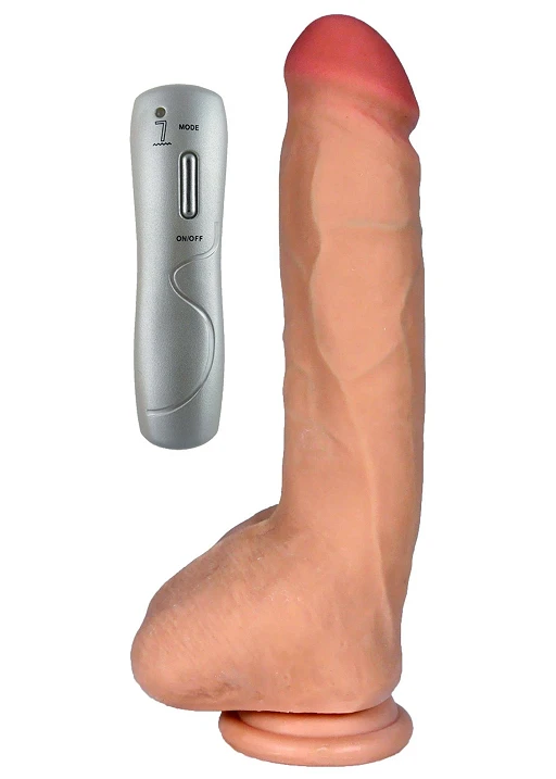 Wibrator realistyczny Zeus LovecloneX 9" – 7 trybów