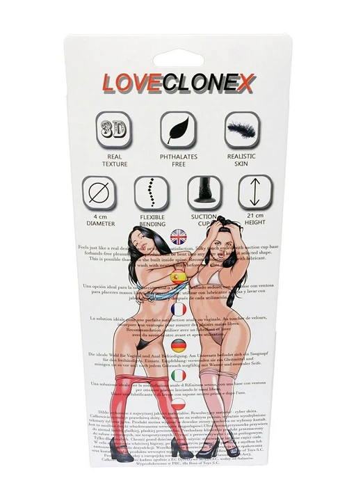 Dildo Posejdon LoveCloneX 21 cm – cyber skóra, giętkie — zdjęcie 11