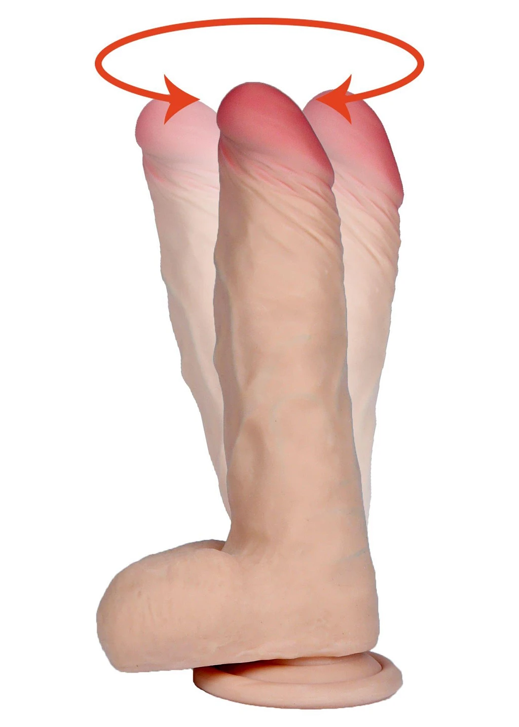 Wibrator Hades LoveCloneX – rotacyjne dildo 21 cm — zdjęcie 2