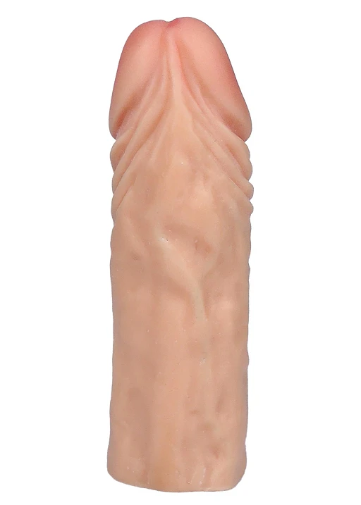 Nakładka na penisa Gladiator – cyberskóra, 16 cm — zdjęcie 3