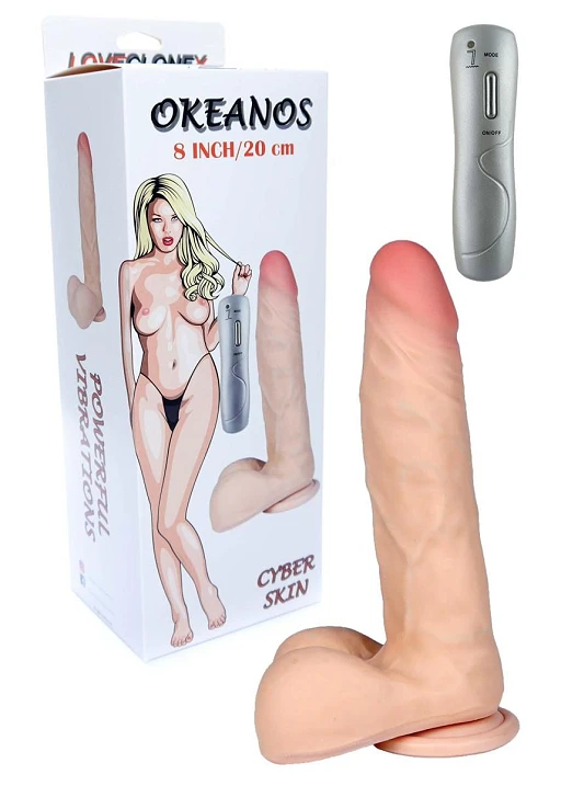 Wibrator Okeanos LoveCloneX 23 cm – 7 trybów, przyssawka — zdjęcie 6