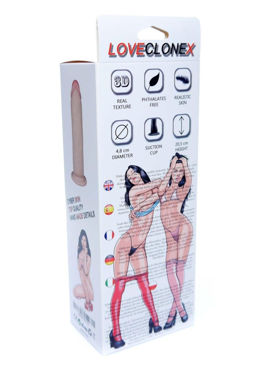 Dildo Potos LoveClonex 7" – cyber skóra, przyssawka — zdjęcie 6