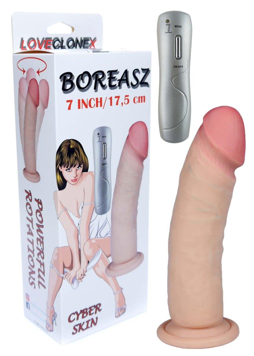 Wibrator Boreasz LovecloneX – rotacja, 20,5 cm — zdjęcie 6