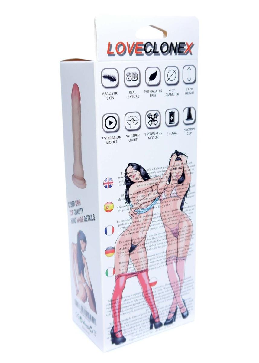 Wibrator Uranos LovecloneX – 21 cm, 7 trybów, przyssawka — zdjęcie 7