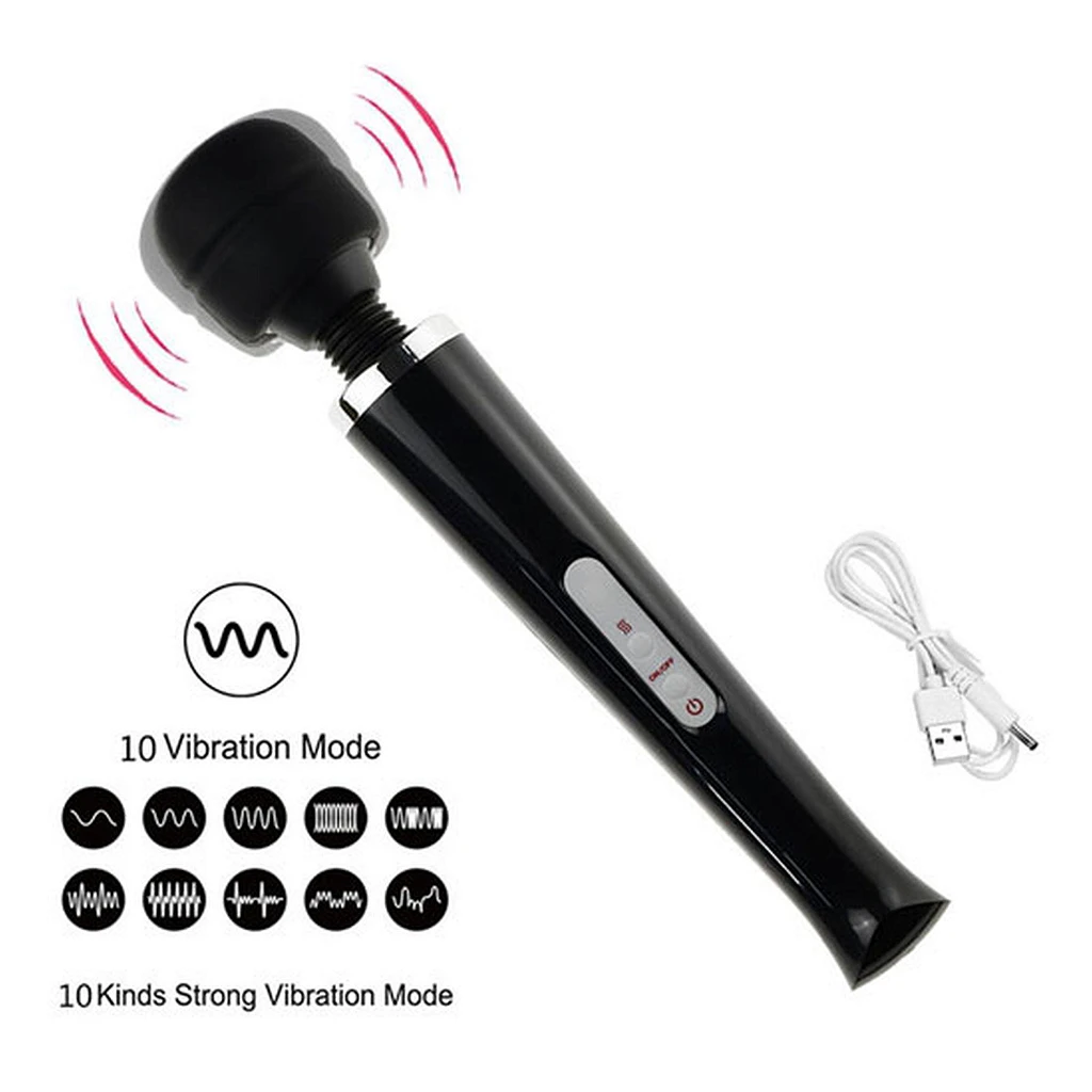 Masażer różdżka Magic Wand USB – 10 programów — zdjęcie 11