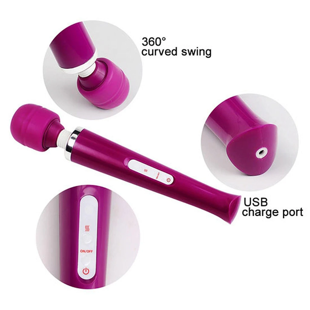 Masażer różdżka Magic Wand USB – 10 programów — zdjęcie 10