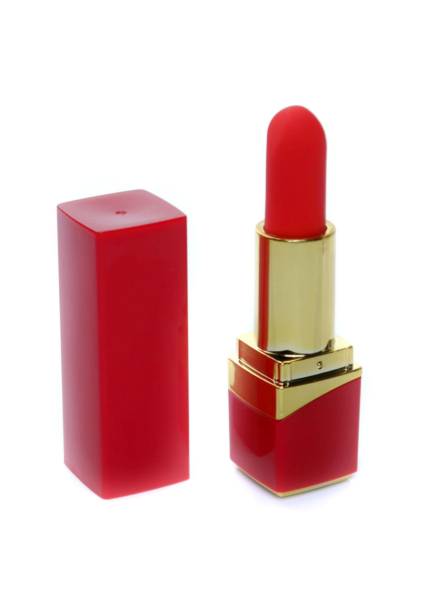 Mini wibrator Lipstick Vibrator – czerwony, 10 trybów — zdjęcie 1