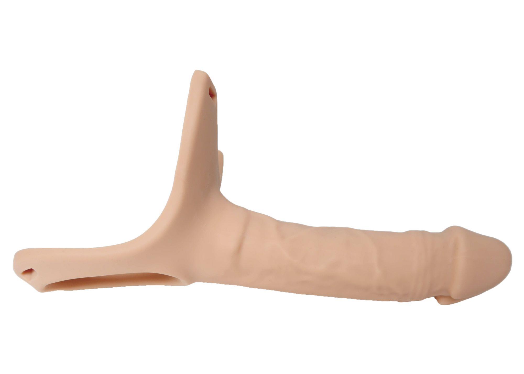 Proteza strap-on Super Hero - silikon, wydłuża o 4,5 cm — zdjęcie 4
