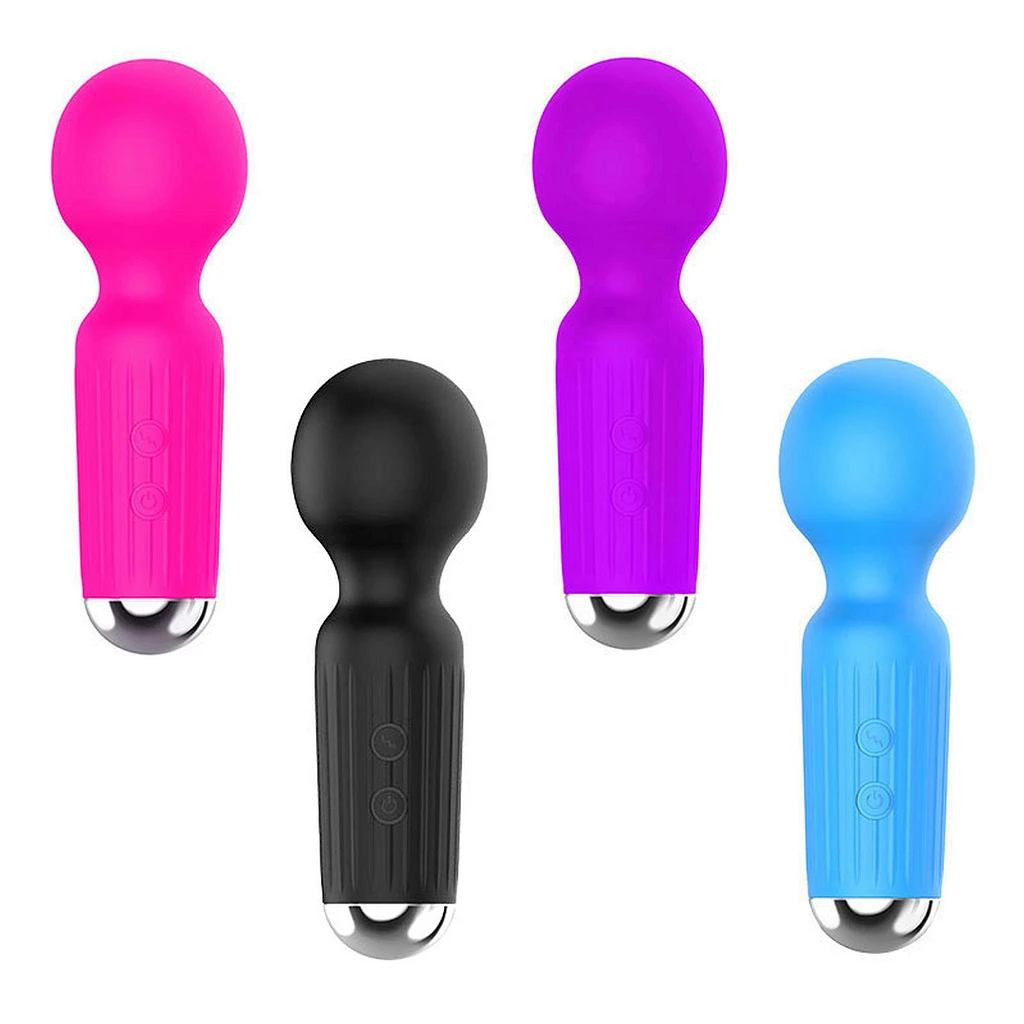 Mini masażer wibracyjny USB – 20 trybów, fioletowy — zdjęcie 7