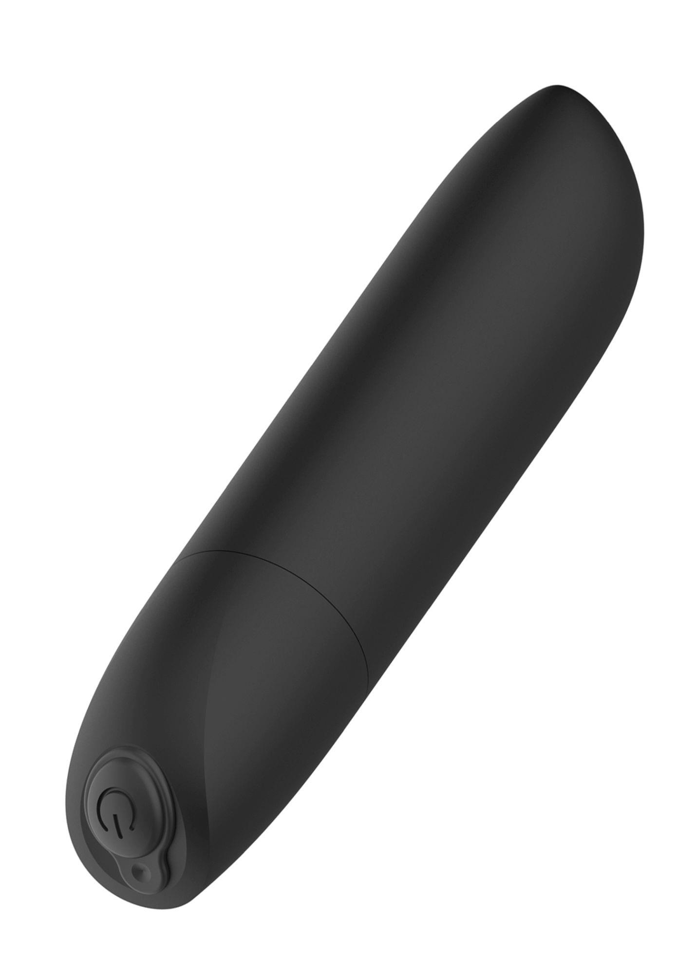 Wibrator bullet Rechargeable – 20 funkcji, matowa czerń — zdjęcie 1