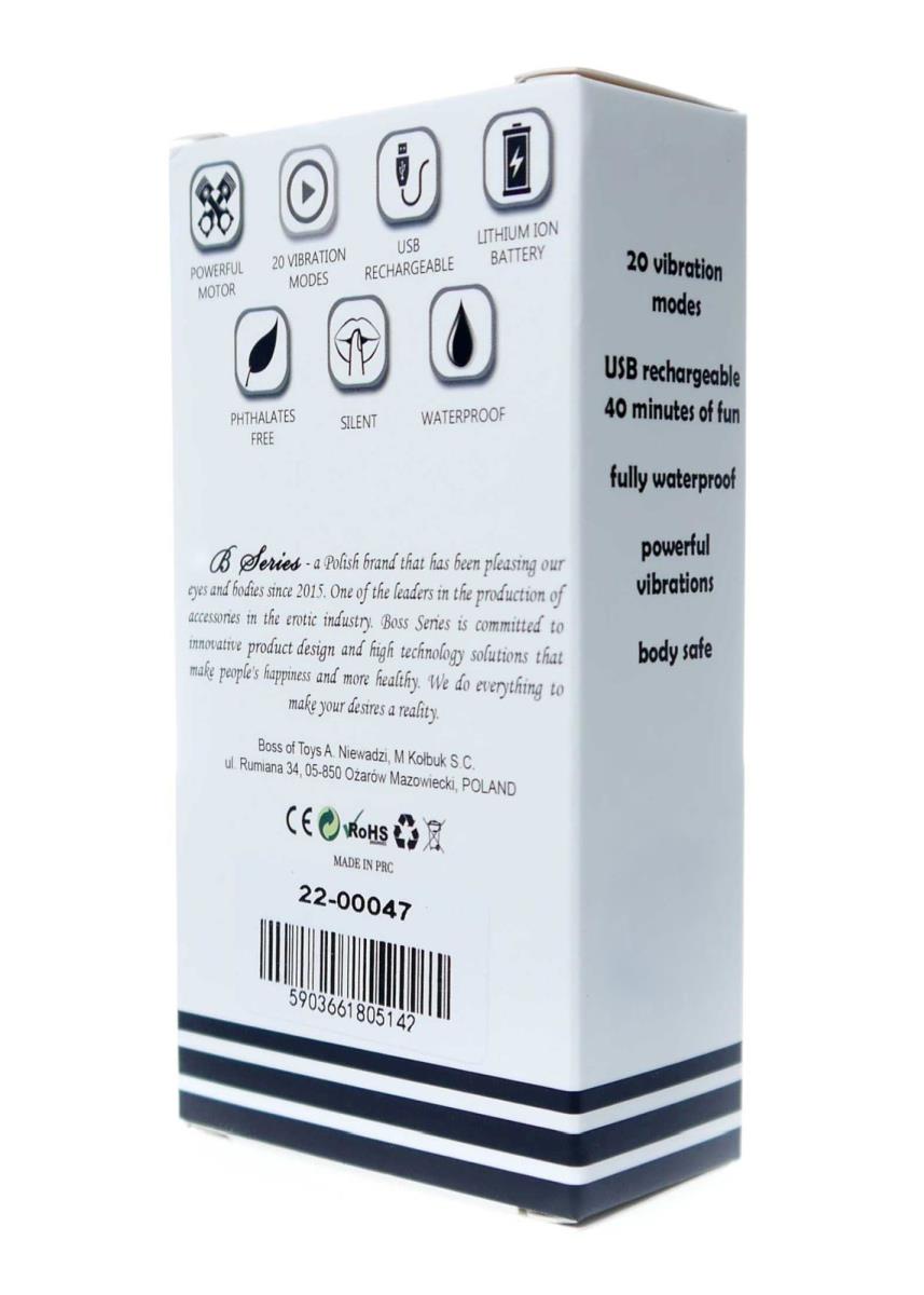Wibrator bullet Rechargeable – 20 funkcji, matowa czerń — zdjęcie 11