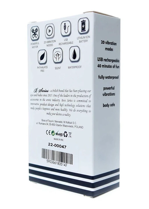 Wibrator bullet Rechargeable – 20 funkcji, matowa czerń — zdjęcie 11
