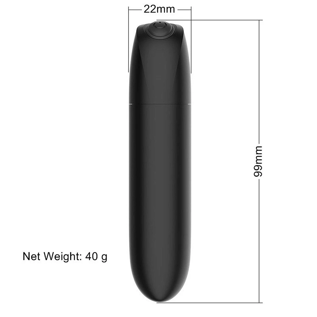 Wibrator bullet Rechargeable – 20 funkcji, matowa czerń — zdjęcie 7