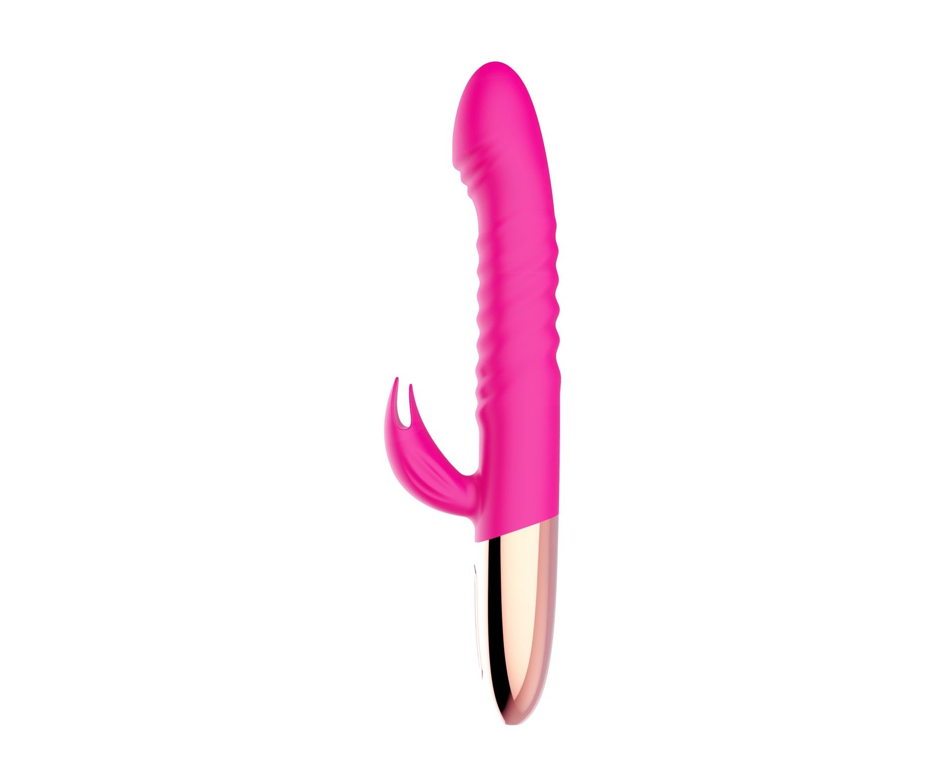 Wibrator króliczek Rechargeable Thrusting Vibrator – grzanie, 10 — zdjęcie 1