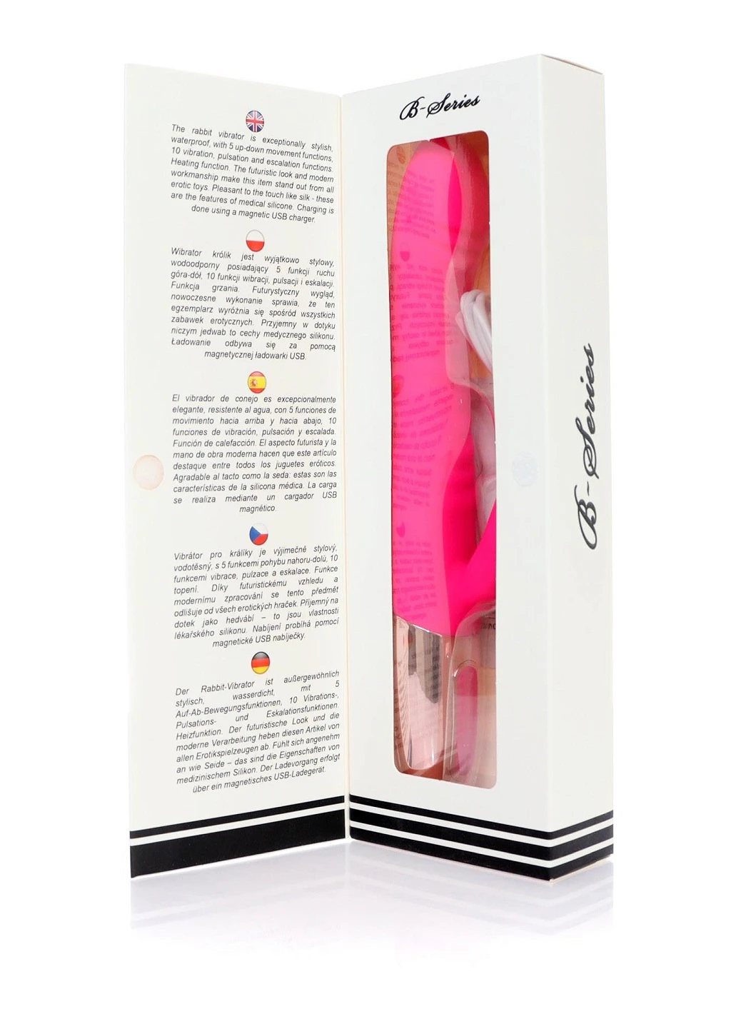 Wibrator króliczek Rechargeable Thrusting Vibrator – grzanie, 10 — zdjęcie 11