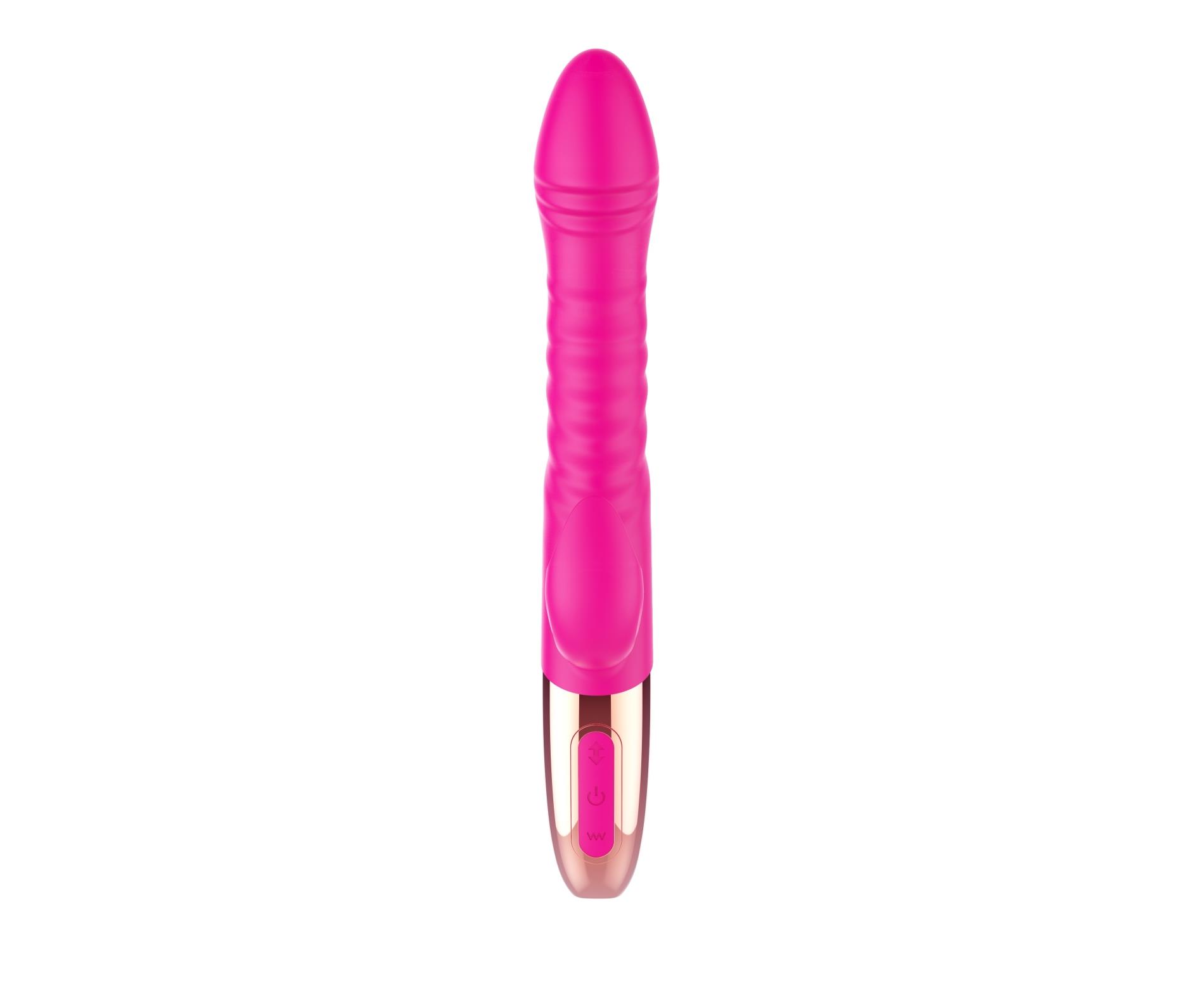 Wibrator króliczek Rechargeable Thrusting Vibrator – grzanie, 10 — zdjęcie 3