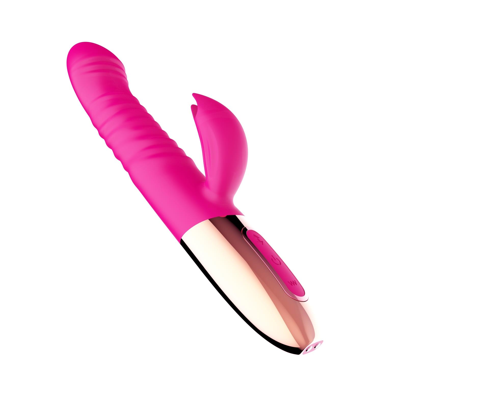 Wibrator króliczek Rechargeable Thrusting Vibrator – grzanie, 10 — zdjęcie 8