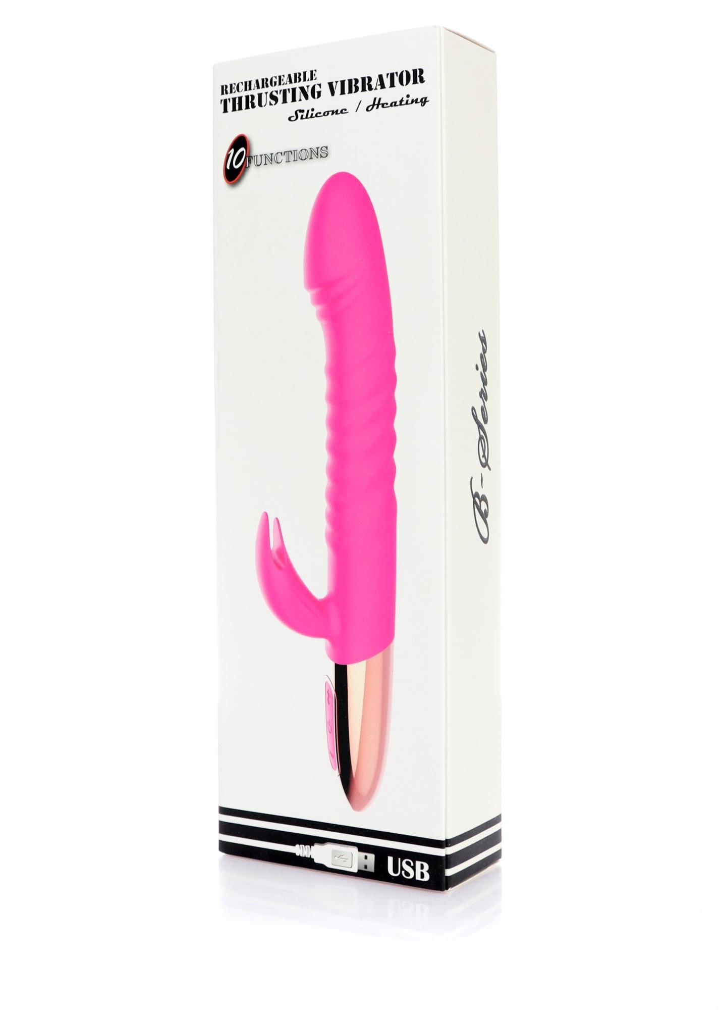 Wibrator króliczek Rechargeable Thrusting Vibrator – grzanie, 10 — zdjęcie 10