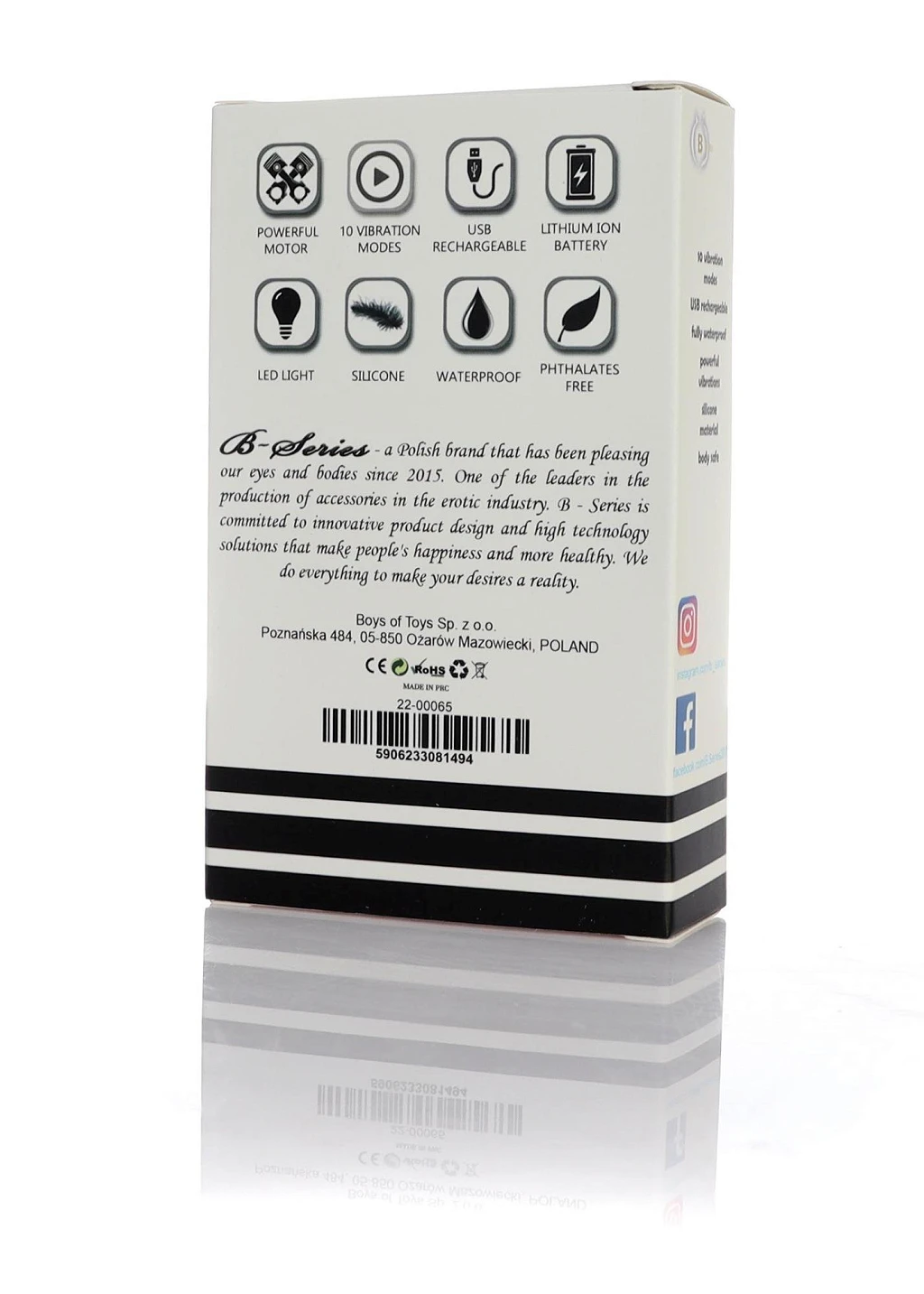 Mini masażer wibrujący – 10 trybów, USB, wodoodporny — zdjęcie 8