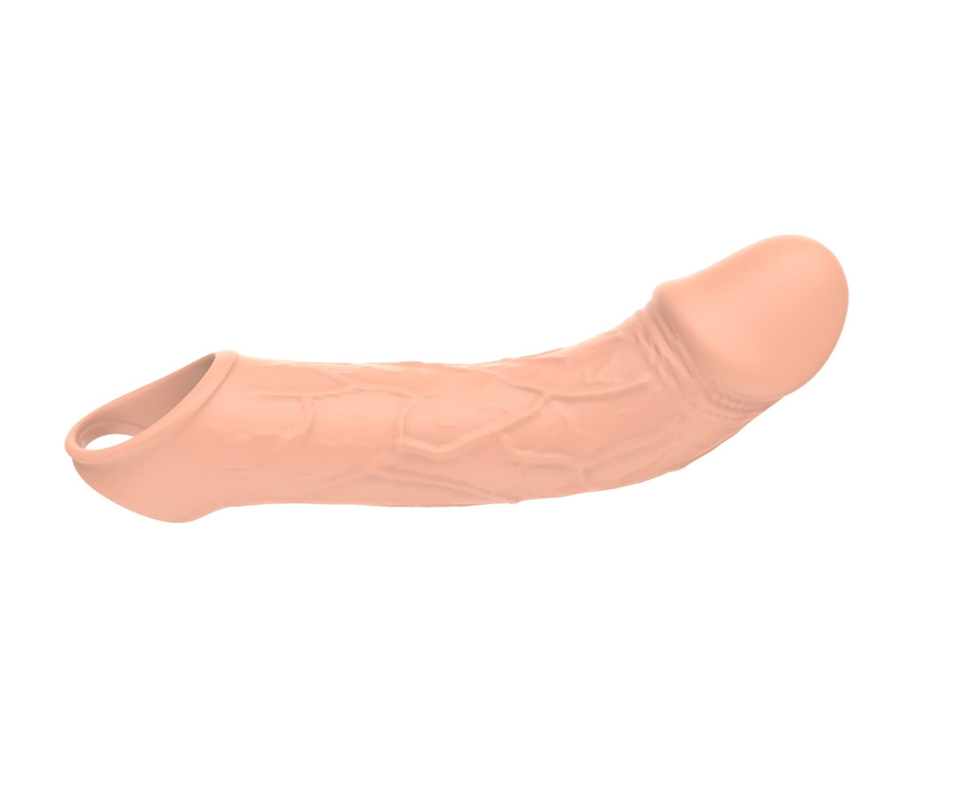 Nakładka Vibrating Extension - silikon, 10 trybów — zdjęcie 2