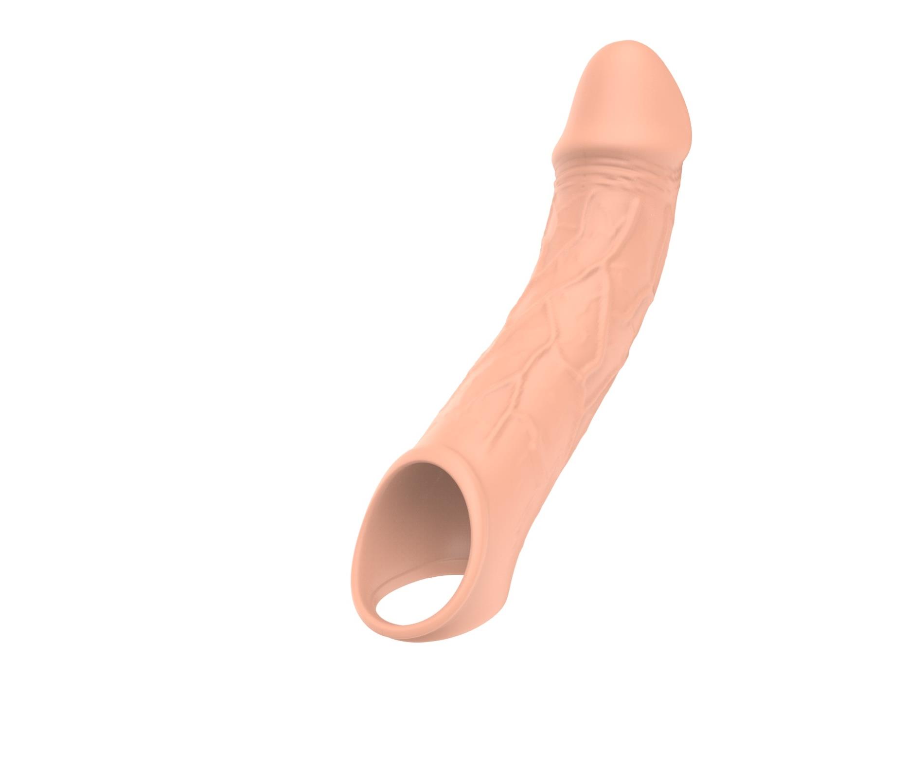 Nakładka Vibrating Extension - silikon, 10 trybów — zdjęcie 3
